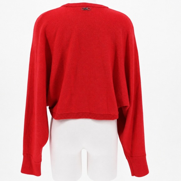 MICHAEL Michael Kors Sweaters - Michael Kors Merino Dolman Sweater Size M 100% Merino Wool Cropped Knit GUC